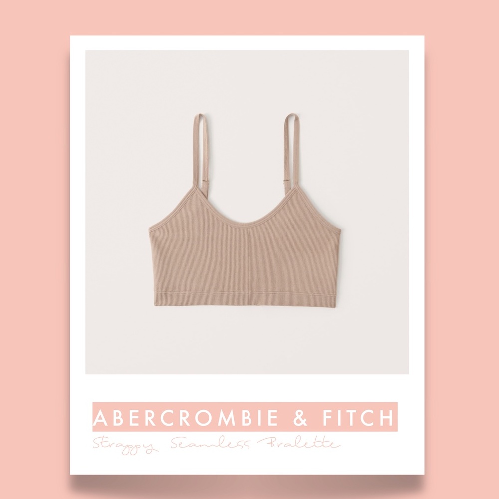 ABERCROMBIE & FITCH - Strappy Seamless Scoopneck Bralette - NWT